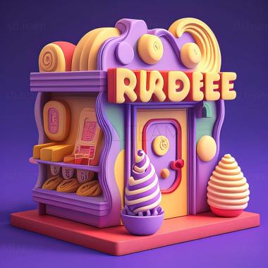 3D model Purble Place game (STL)